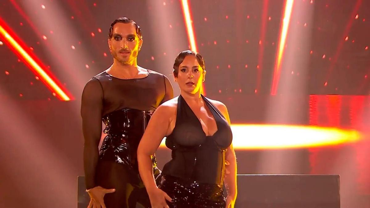 Álvaro Cuenca y Anabel Pantoja en Bailando con las estrellas.