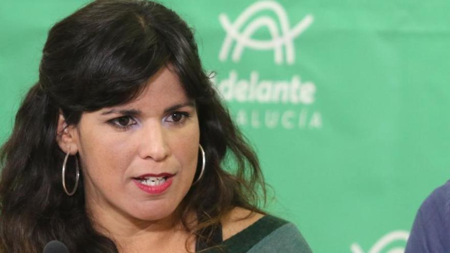 Teresa Rodríguez, líder de la coalición Adelante Andalucía.