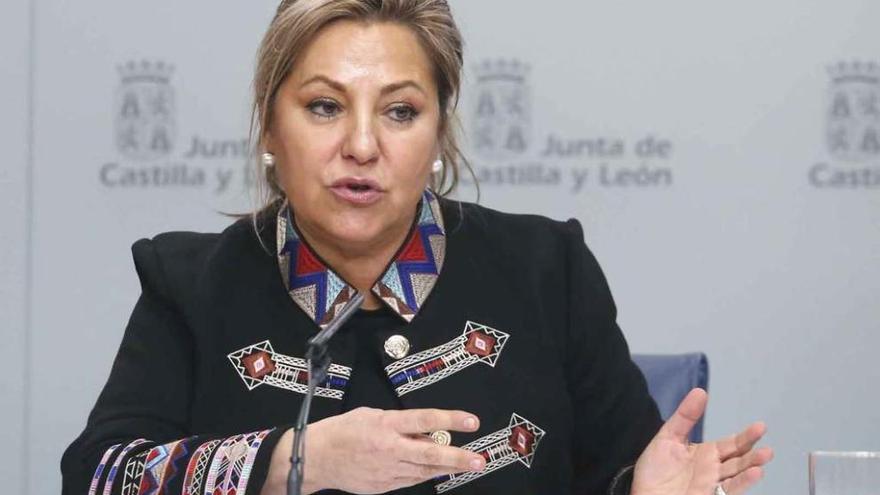 Rosa Valdeón, en el Consejo de Gobierno de la Junta. Foto Ical