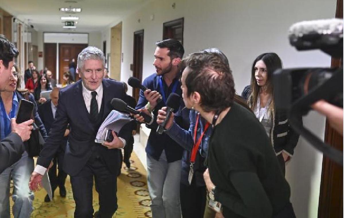 Marlaska llega al Congreso este miércoles para comparecer ante la comisión de Interior.