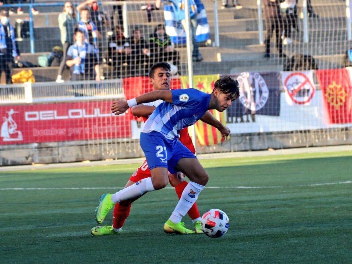 Víctor Valverde, quan jugava al Figueres