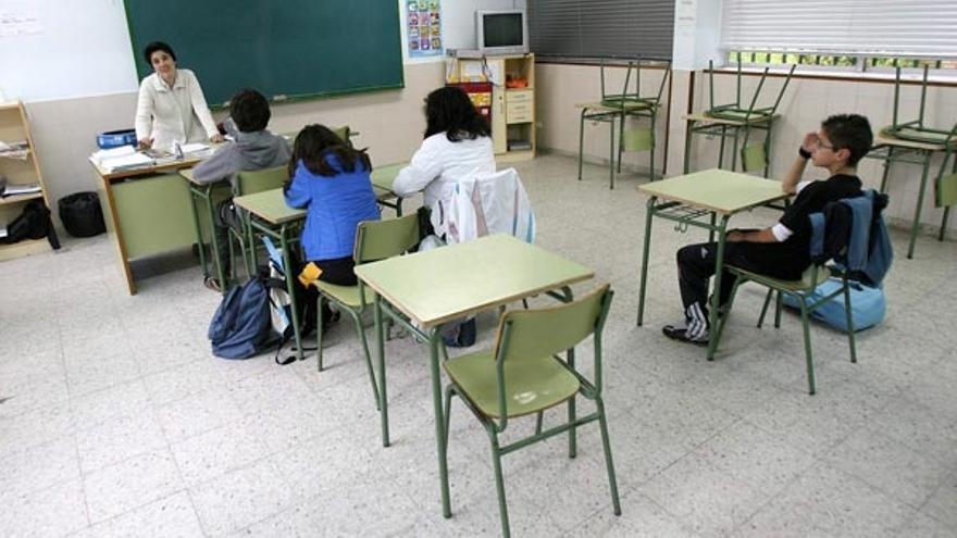 Imagen de una de las aulas del colegio