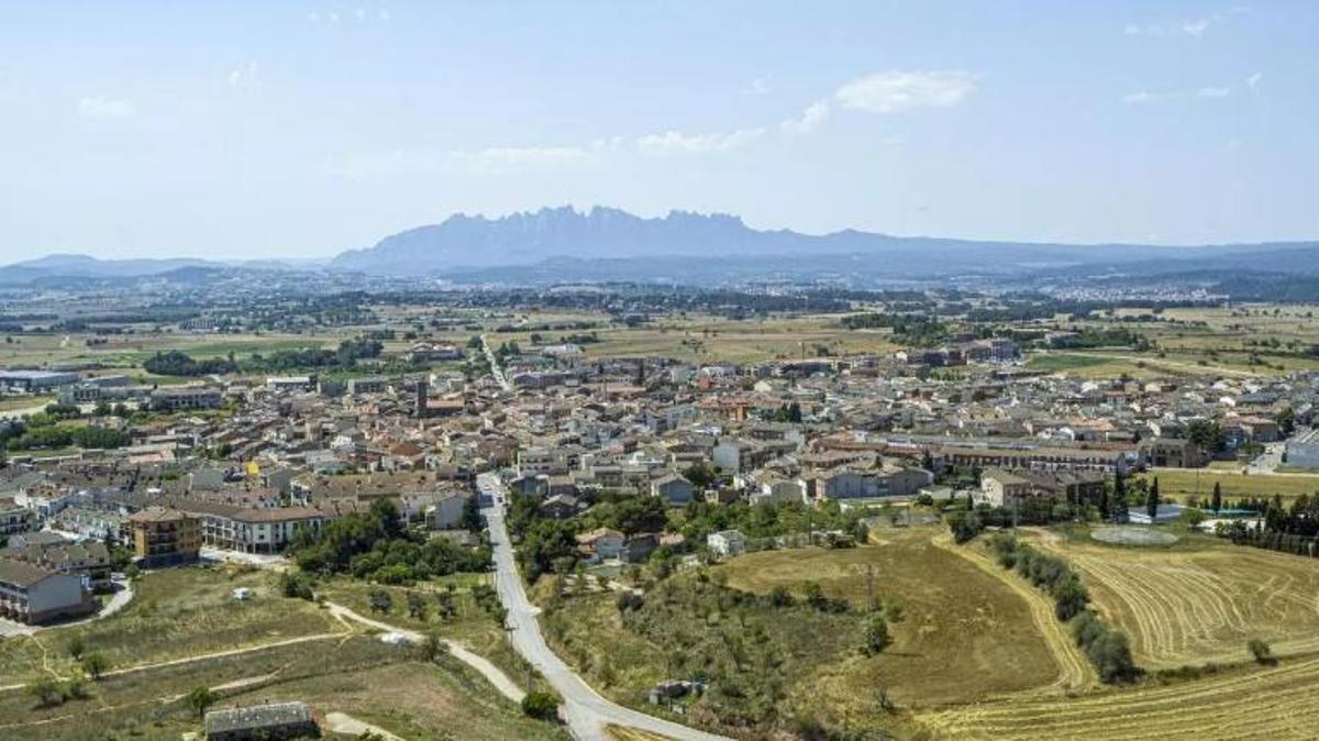 Vista aérea de Santpedor.