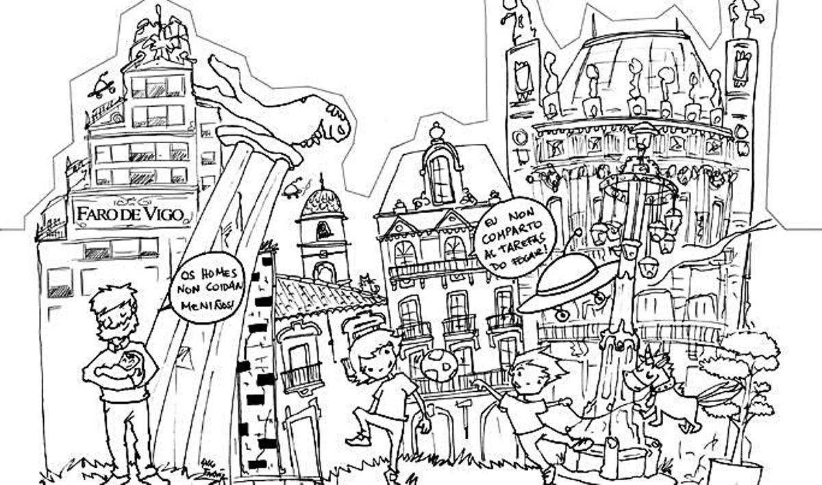 Ilustración do obradoiro, para a reflexión. | // FDV