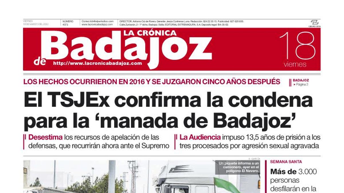 Consulta la portada correspondiente al día 18 de marzo del 2022