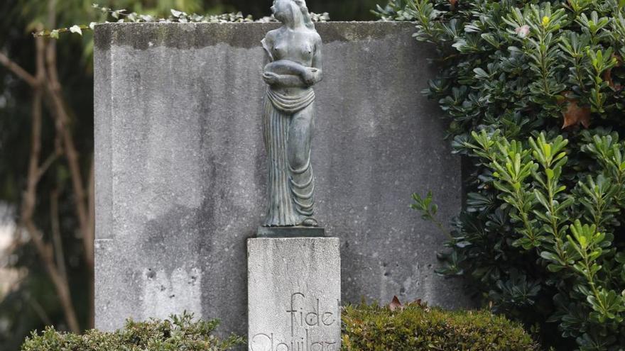 Monument a Fidel Aguilar a la Devesa de Girona.