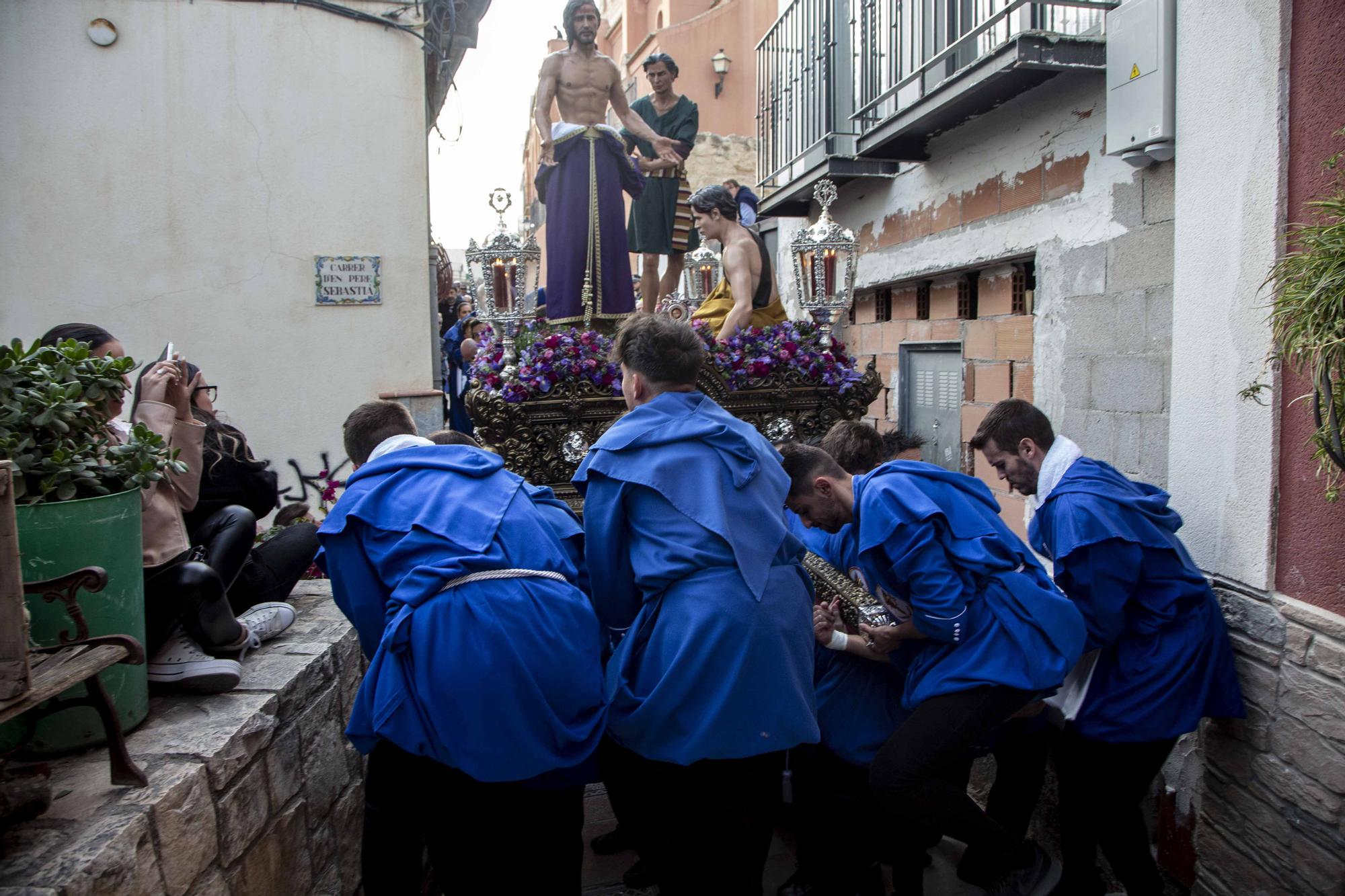 Hermandad Agustina procesiona el Lunes Santo por las calles del casco antiguo