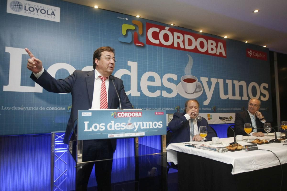 Fotogalería / Fernández Vara, en 'Los Desayunos de CÓRDOBA'