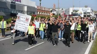 Los piquetes de la huelga del metal bloquean la N-301 y obligan a cortar el tráfico entre Murcia y Molina de Segura