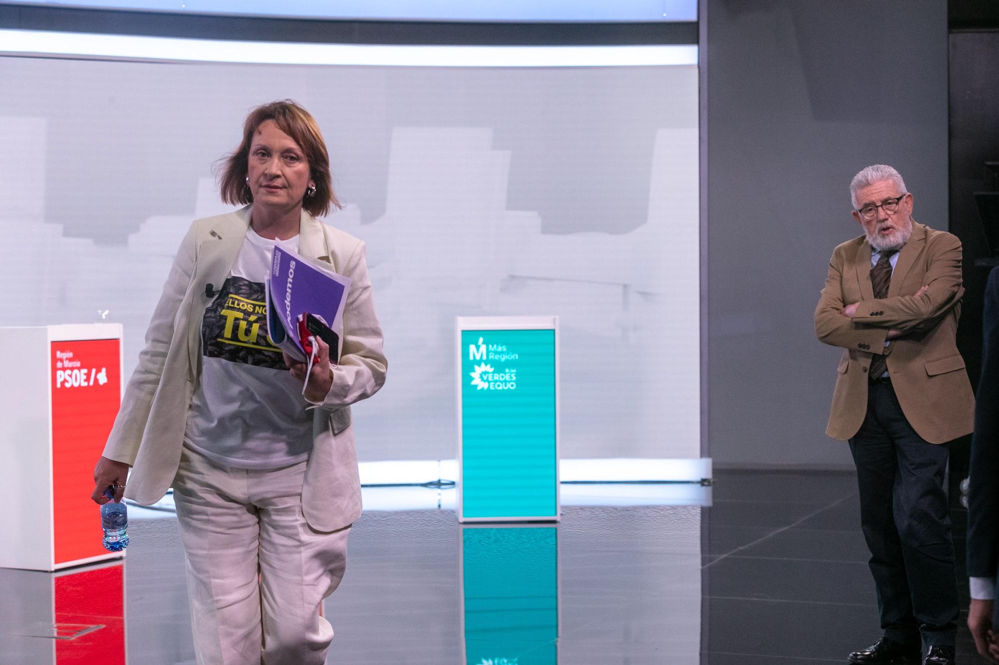 Todas las imágenes del debate electoral de la Región de Murcia