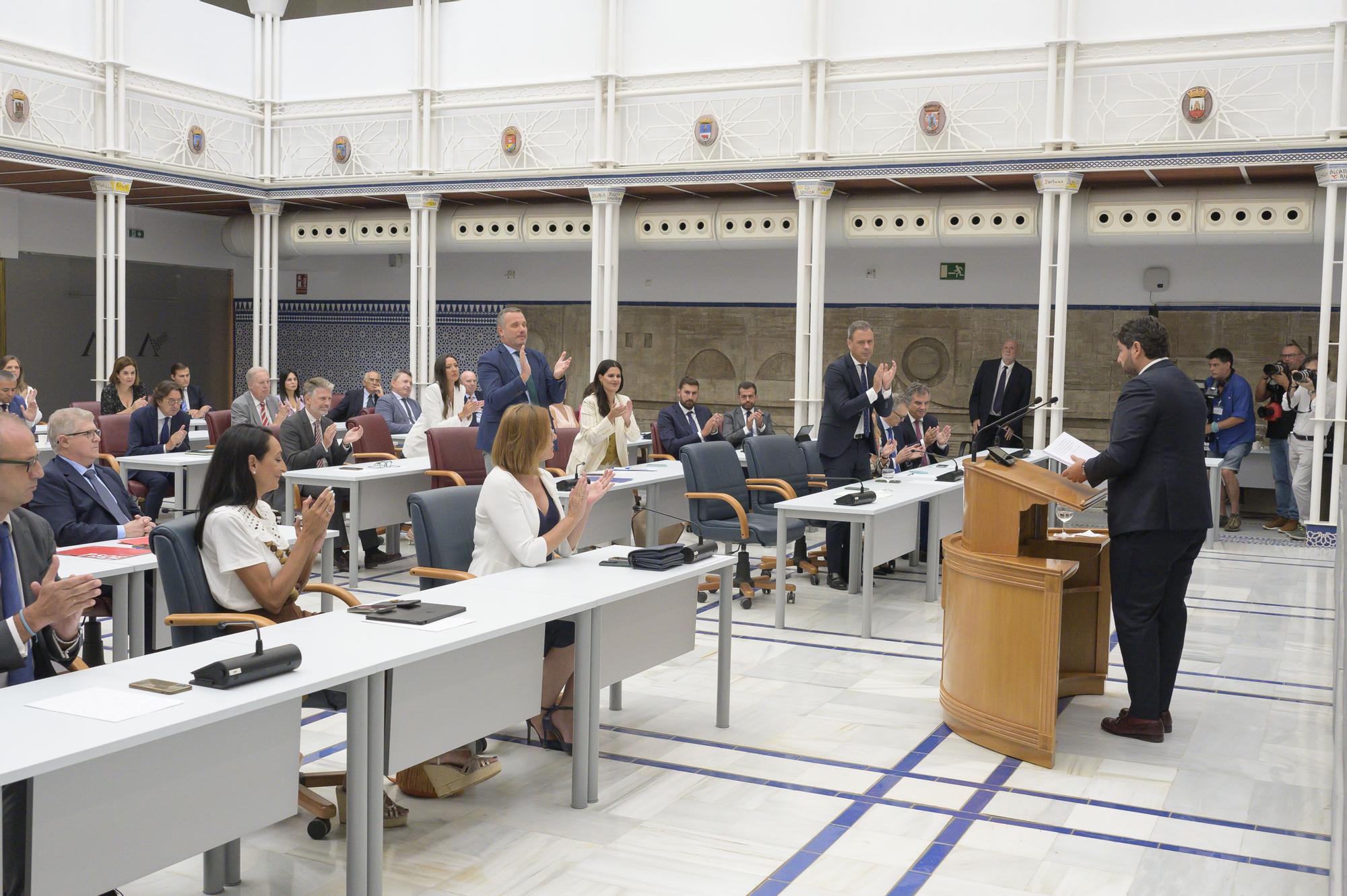 Primera sesión del segundo debate de investidura de López Miras en la Asamblea