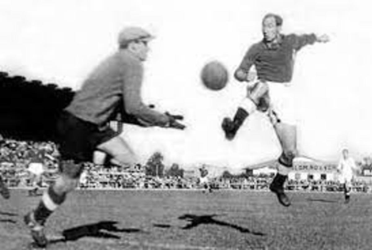 Isidro Lángara jugando con San Lorenzo.