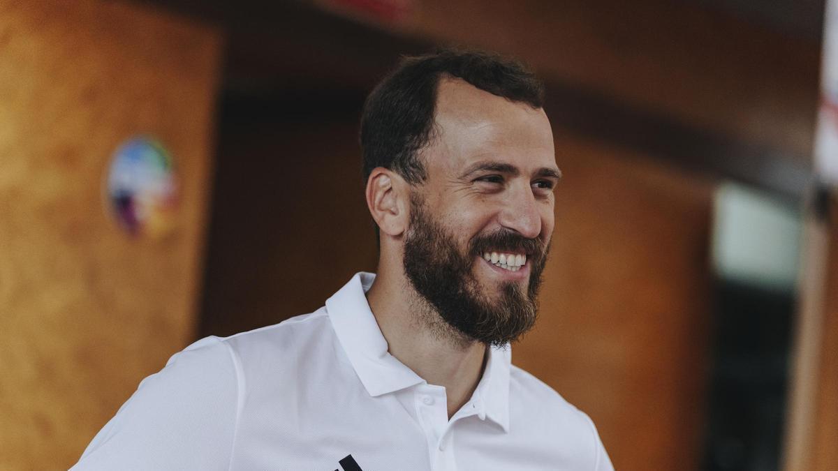 Sergio Rodríguez, sonriente durante el Campus Chacho 2026.