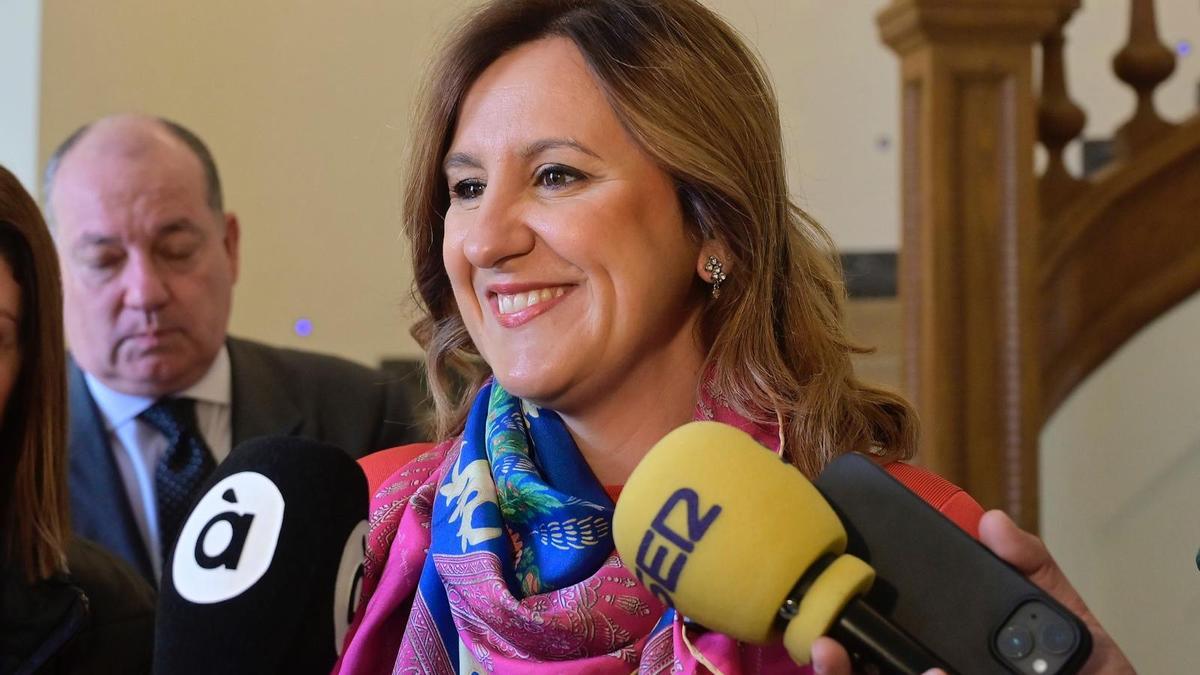 María José Catalá antes del consejo del Puerto.