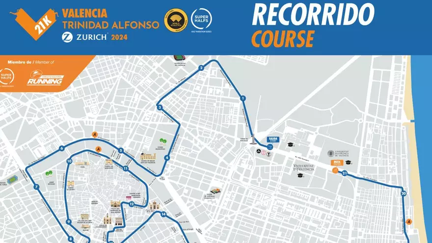 Vídeo: Así es el recorrido del Medio Maratón Valencia