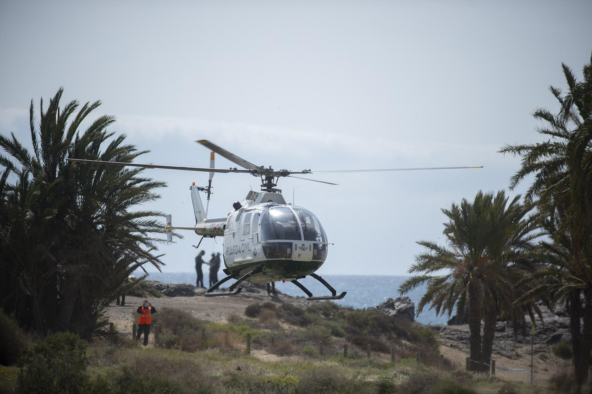 Continúa la búsqueda de los migrantes desaparecidos al naufragar su patera en Mazarrón