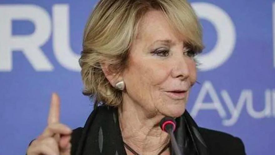 Esperanza Aguirre i el seu marit, ingressats en un hospital per coronavirus