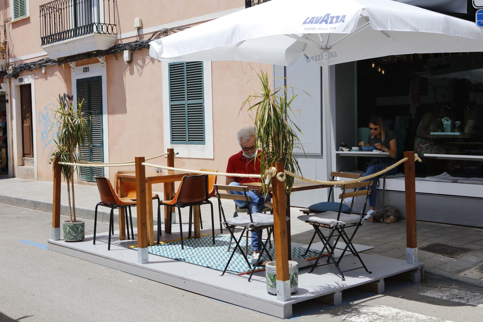 Erinnerung an die Corona-Terrassen in Palma