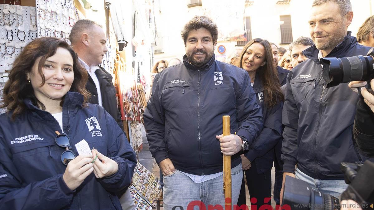 Visita de la presidenta de Madrid, Isabel Díaz Ayuso a Caravaca