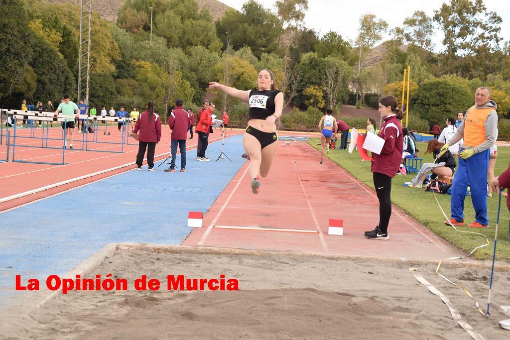 Regional absoluto y sub-23 de atletismo en Lorca (I)