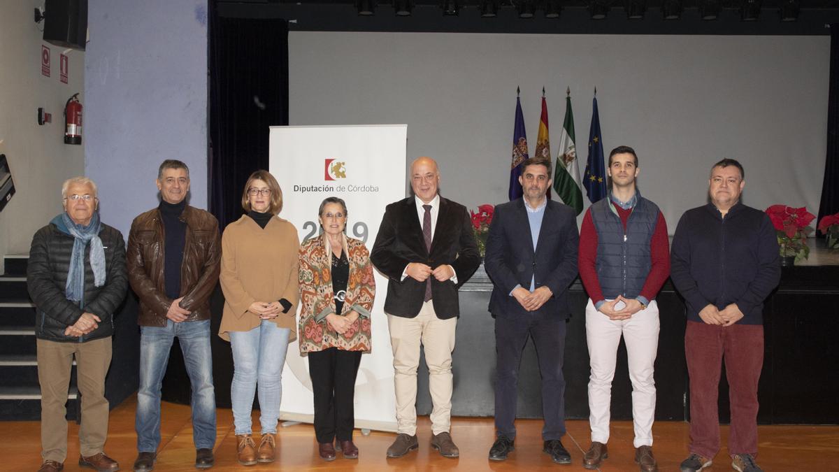 Asistentes a la firma de convenios Memoria Democrática, en la Diputación de Córdoba.