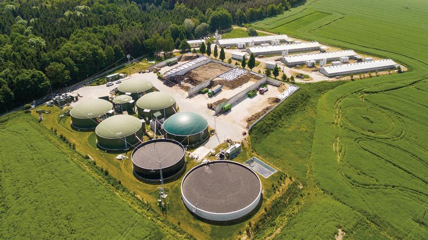Planta de producción de biogás