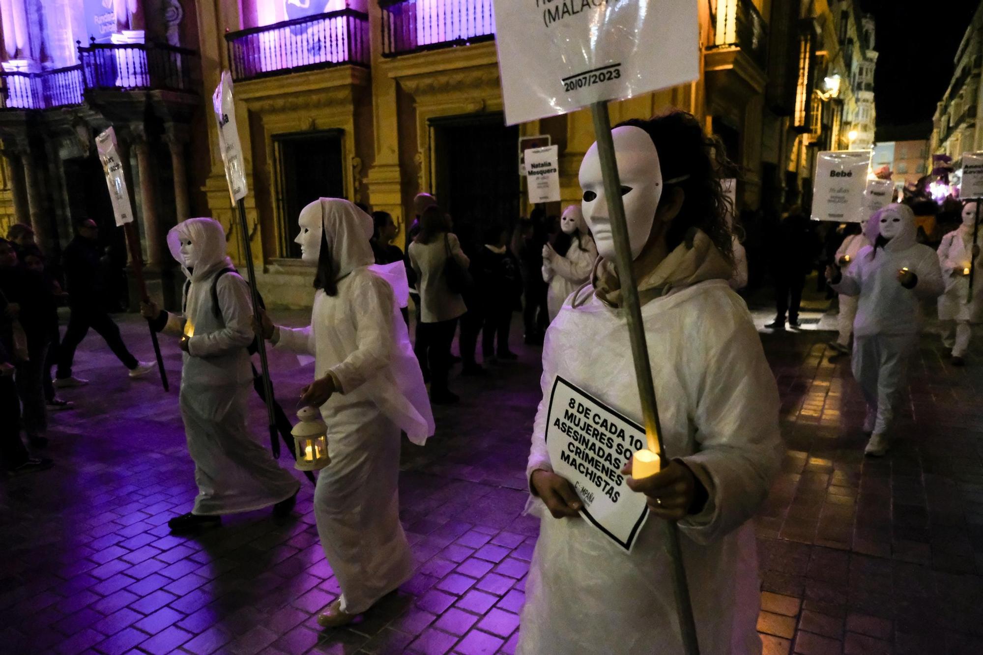 La marcha por el 8M en Málaga, en imágenes