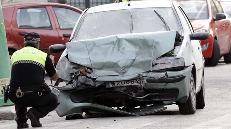 Imagen de un accidente mortal de tráfico ocurrido en Valencia en 2013.