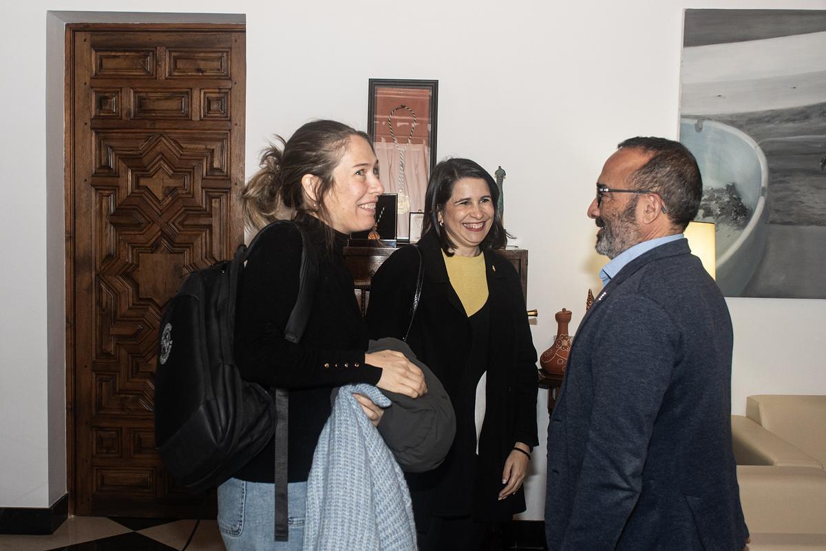 Rocío Blas, Silvia Román y Miguel Ángel Morales.