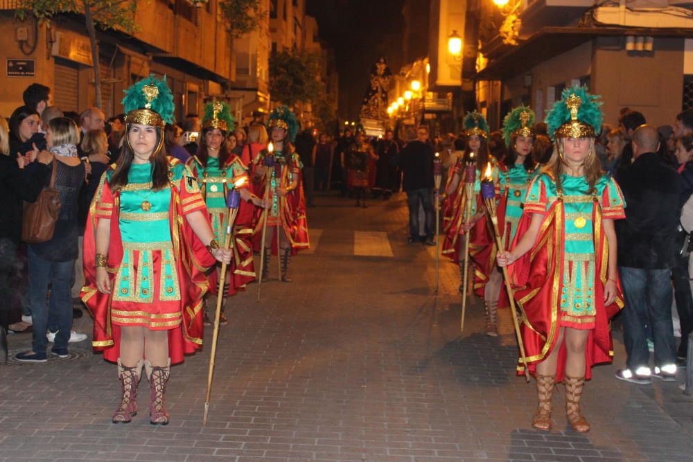 Procesión de las Antorchas de la Corporación de Pretorianos con Jesús Nazareno