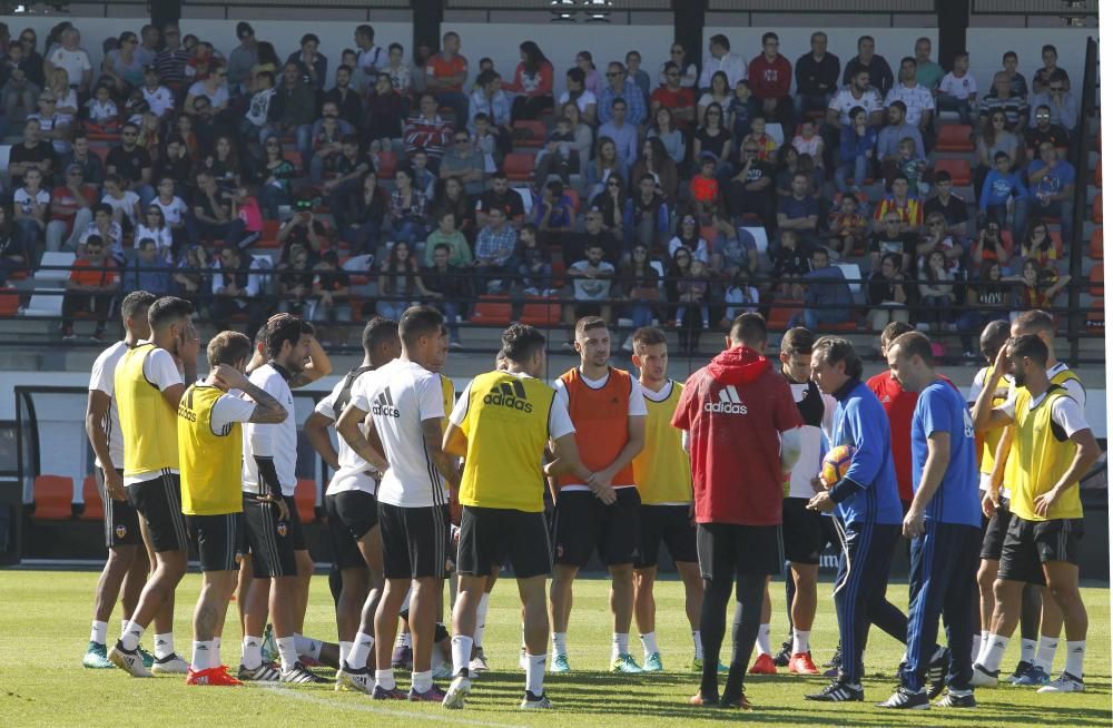 Espectacular entrenamiento del Valencia CF