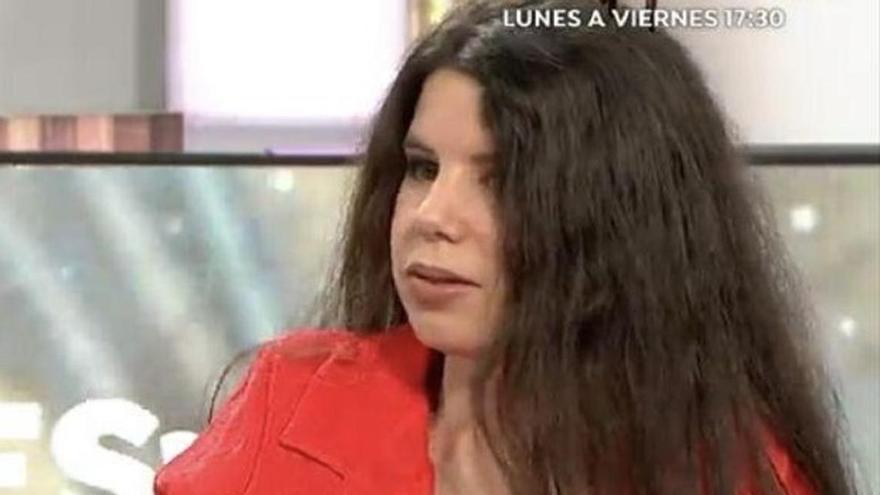 Carla Vigo, en la televisión.