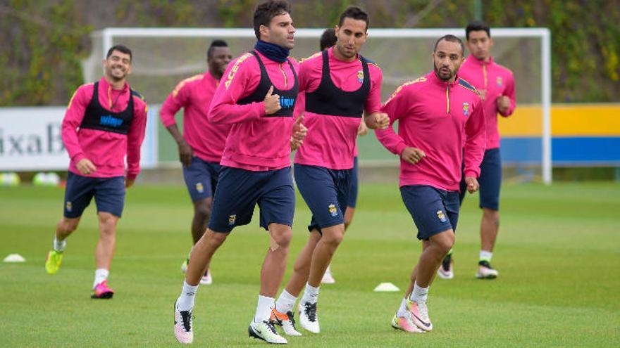 Javi Garrido, durante uno de los últimos entrenamientos de la temporada.