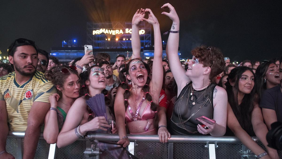 Público asistente a uno de los conciertos del Primavera Sound en 2022.