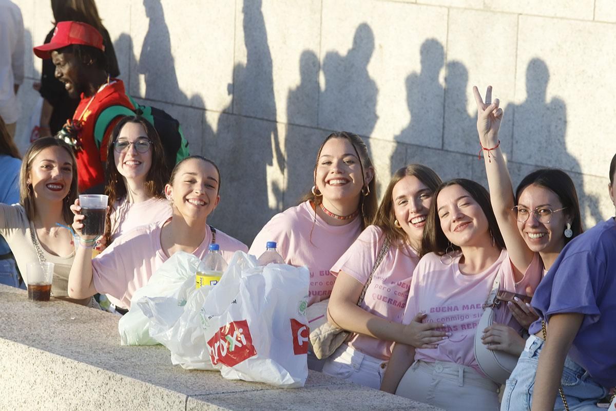 El botellón en el Balcón del Guadalquivir, en imágenes