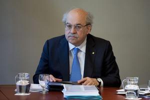 El conseller Andreu Mas-Colell, a la reunió del Govern del 25 de març passat.