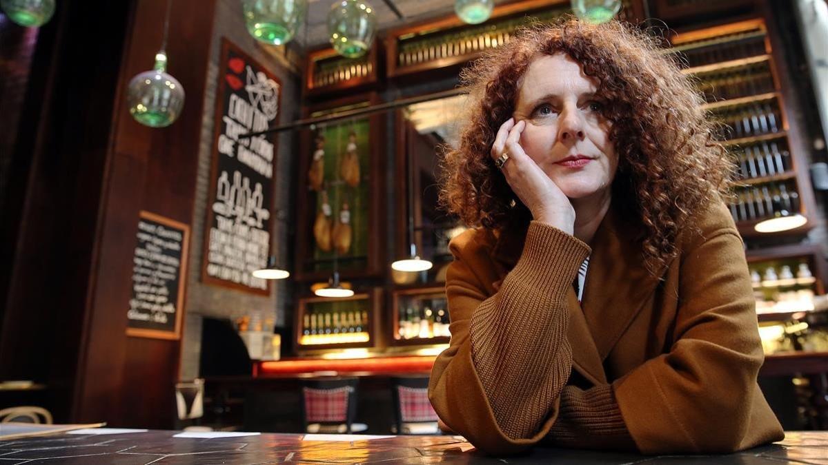 La escritora irlandesa  Maggie O'Farrell, en su visita a Barcelona.