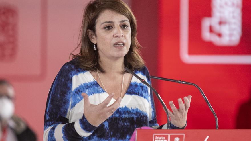 Adriana Lastra asegura que Feijóo es el nuevo presidente del PP “tapando la supuesta corrupción de Ayuso”