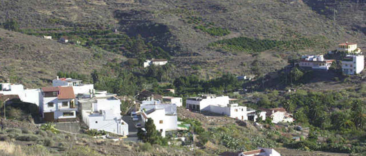 Vista del conjunto de casas que conforman el barrio de Veneguera.