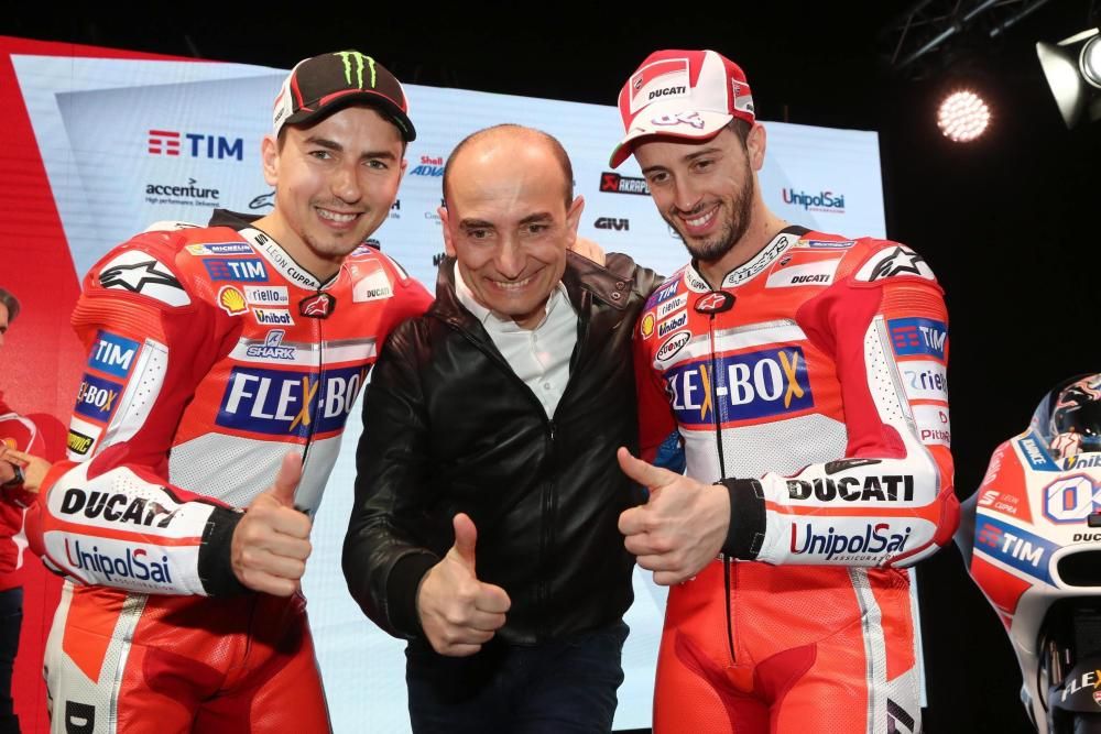 Jorge Lorenzo ya luce los colores de Ducati