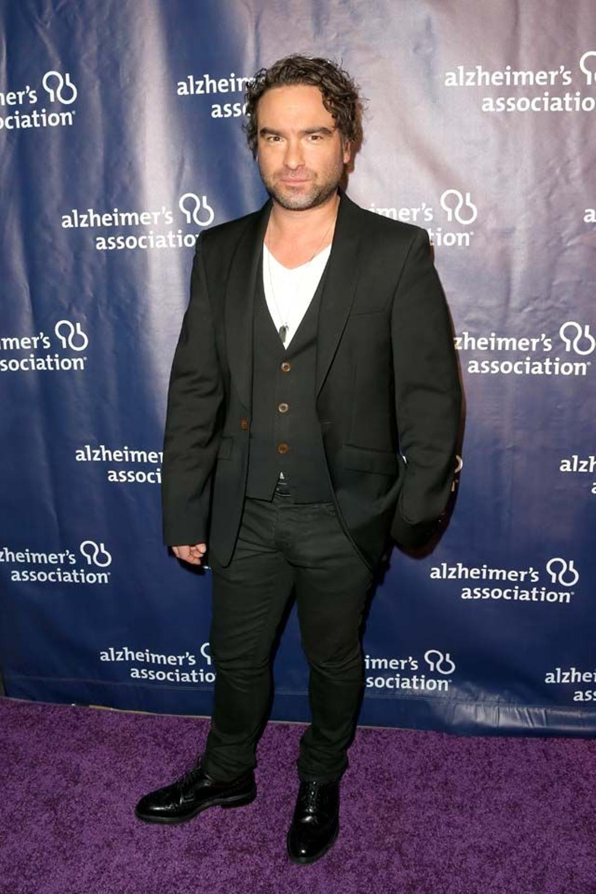 Johnny Galecki, en la gala para la lucha contra el alzhéimer.