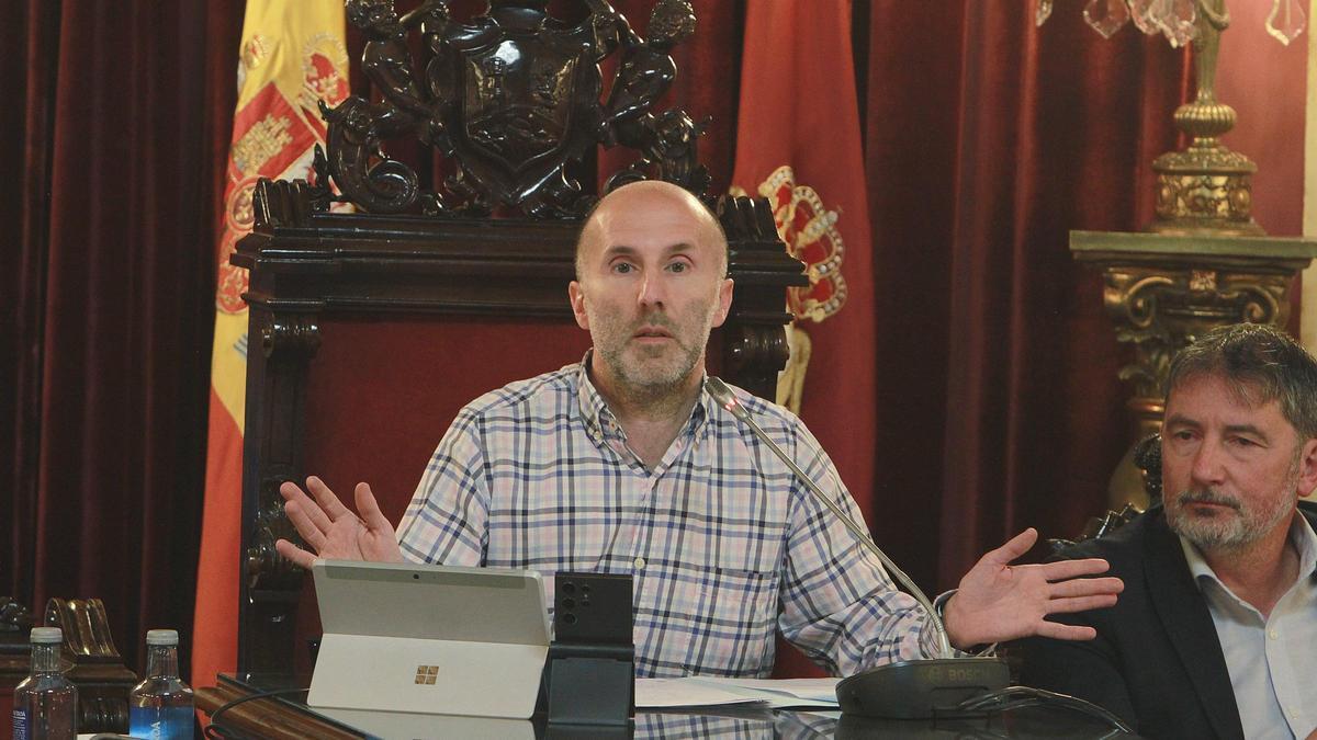 Jácome, en un pleno.