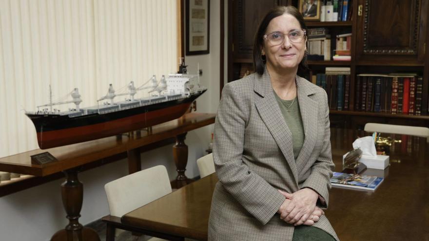 Teresa Fernández Marmiesse, en la sede del Grupo Junquera. | JUAN PLAZA