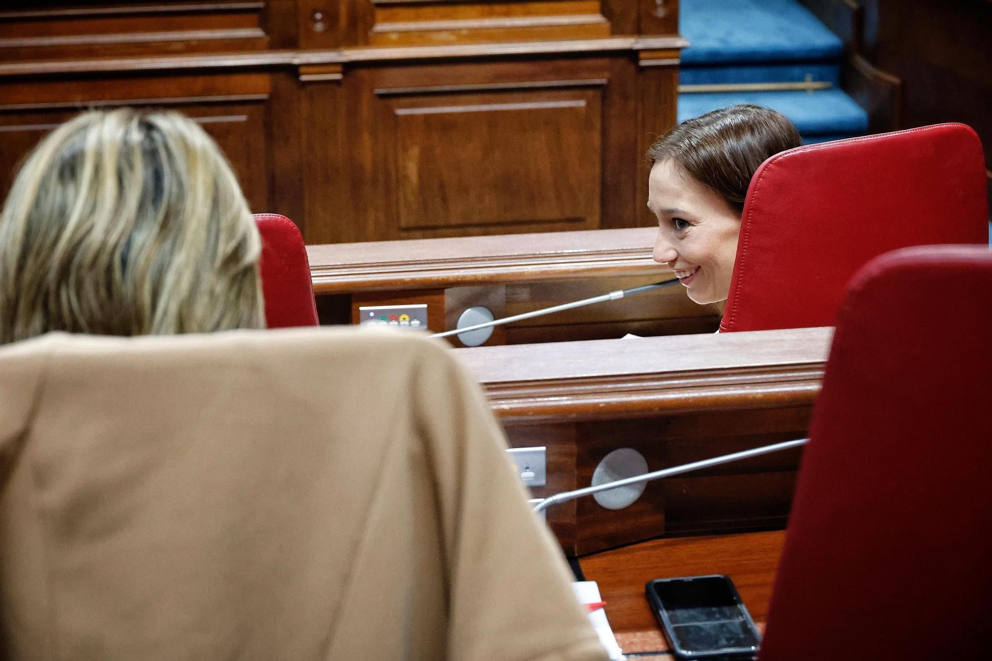 Pleno del Parlamento de Canarias, este miércoles