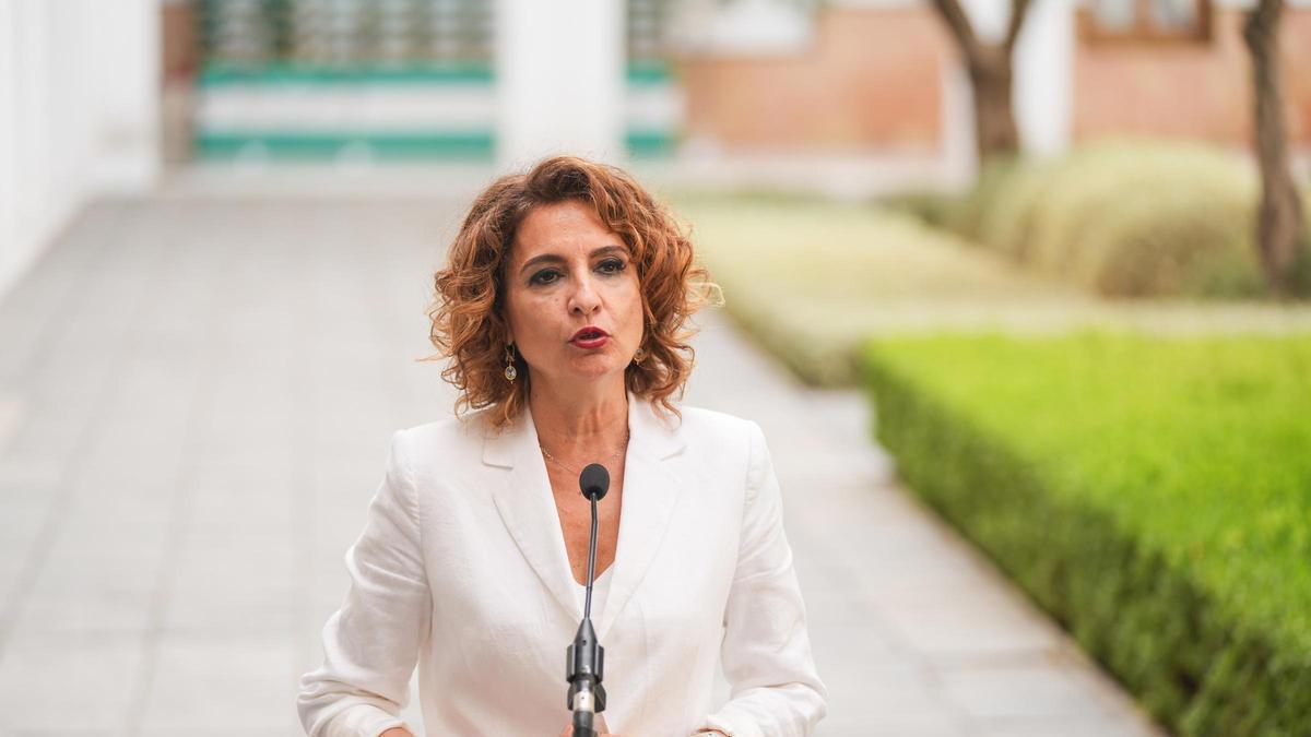 La secretaria general del PSOE-A y portavoz parlamentaria, María Jesús Montero