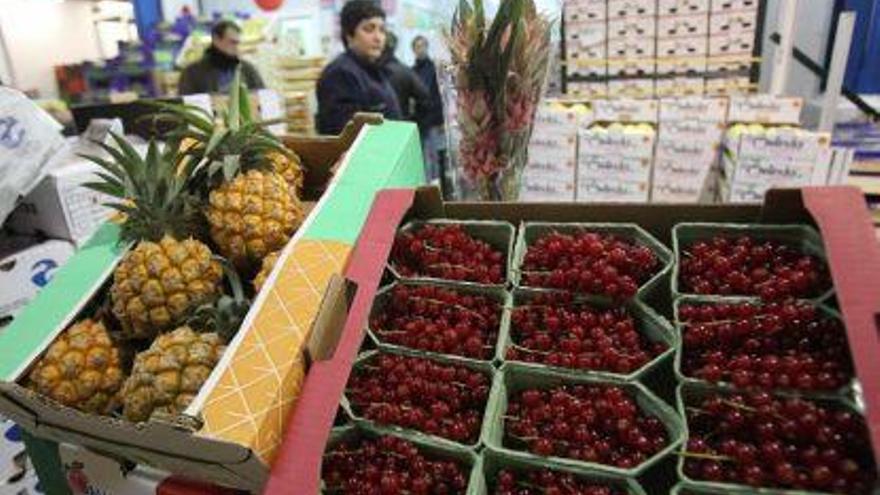 Uno de los puestos de alimentación de Mercamálaga.