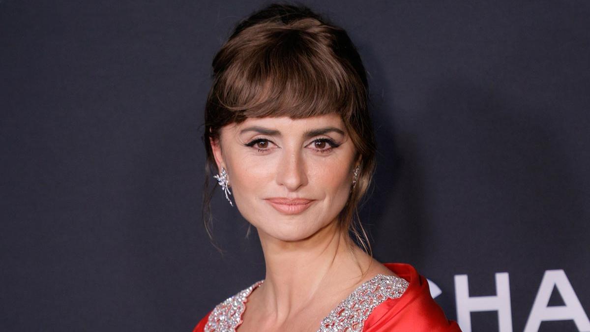 Penélope Cruz con flequillo postizo