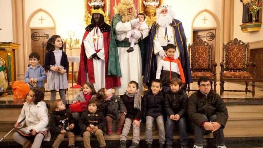 Recepción de los Reyes, el año pasado, en las Siervas de Jesús.