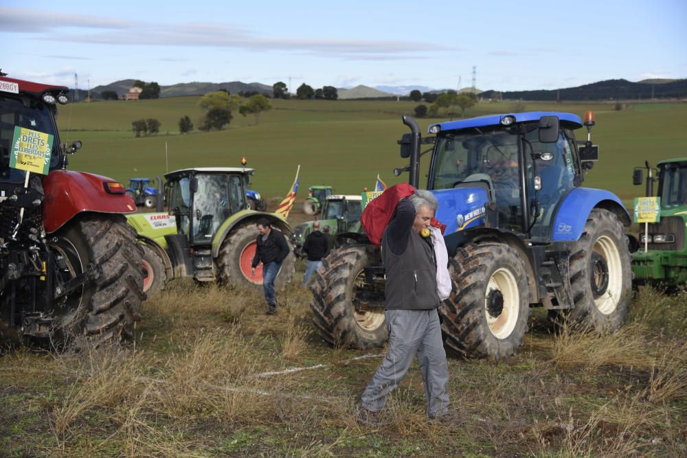 Tractorada a Lledoners.