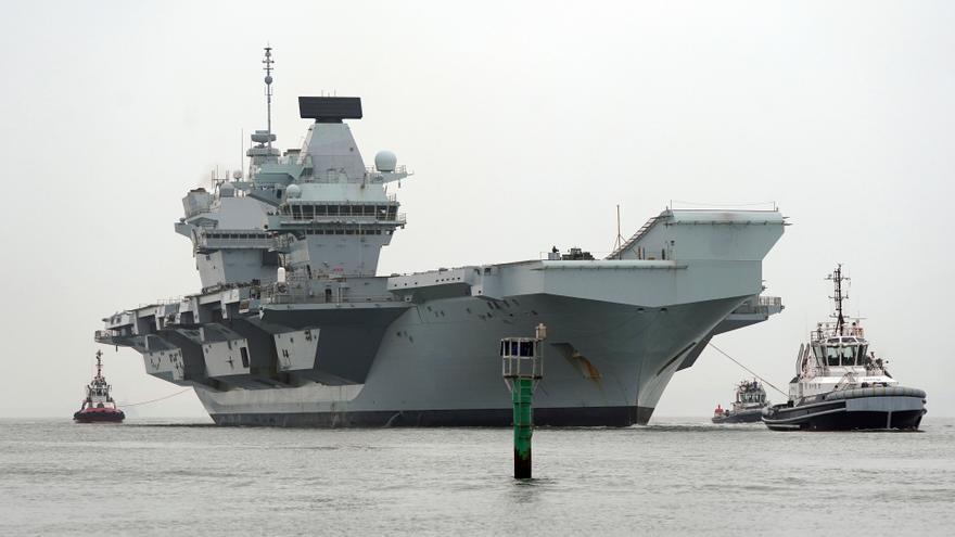 El portaaviones 'Queen Elizabeth' de la Marina Real Británica.